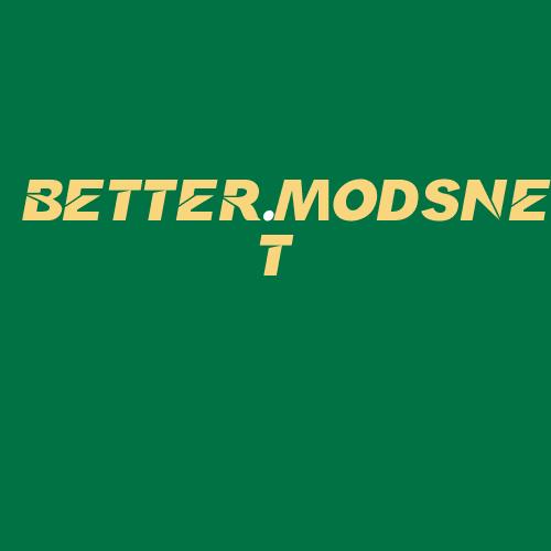 Logo da BETTER.MODSNET